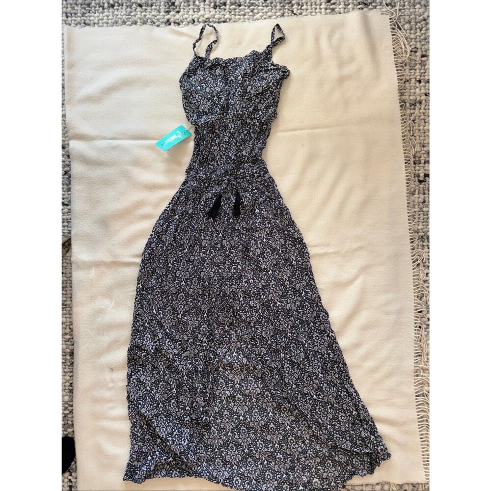 NEW w/ tags Tiare Hawaii Floral Spaghetti Strap Maxi Dress O/S Boho